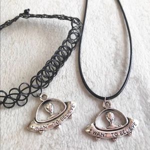 UFO Necklace or Choker